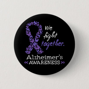 Vi kämpar tillsammans - Alzheimers medvetenhet Knapp
