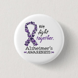Vi kämpar tillsammans - Alzheimers medvetenhet Knapp