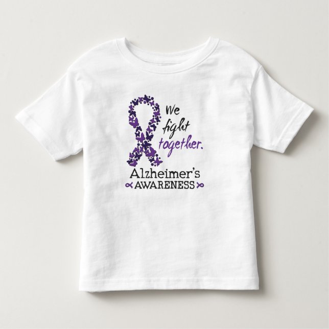 Vi kämpar tillsammans - Alzheimers medvetenhet T Shirt (Framsida)