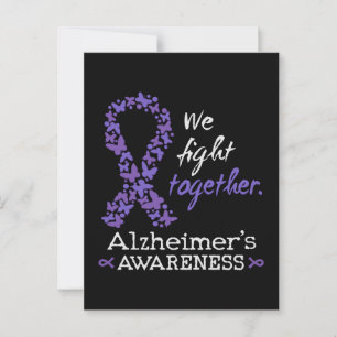 Vi kämpar tillsammans - Alzheimers medvetenhet Vykort