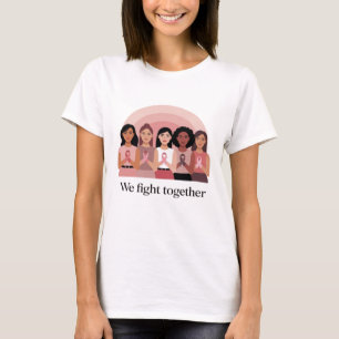 Vi Kämpar Tillsammans Bröstcancer Medvetenhet Desi T Shirt
