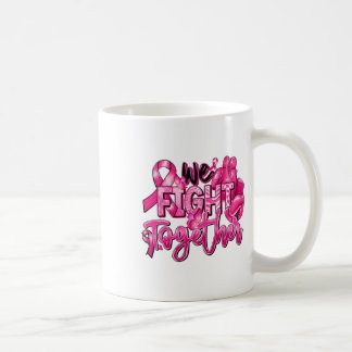 Vi kämpar tillsammans med Rosa Warrior Breast Canc Kaffemugg
