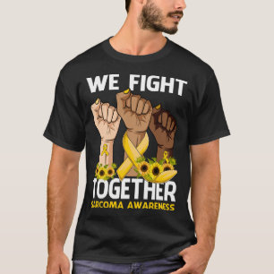 Vi kämpar tillsammans med SARCOMA AWARENESS Solros T Shirt