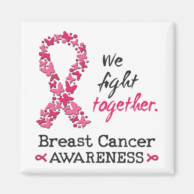 Vi kämpar tillsammans mot bröstcancer magnet (Framsidan)
