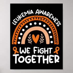 Vi kämpar tillsammans mot Leukemi-medvetandet Leuk Poster