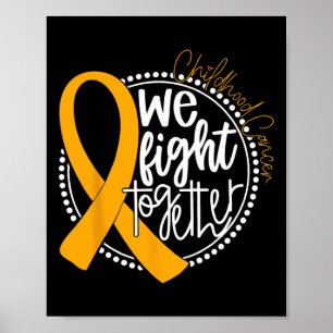 Vi kämpar tillsammans mot medvetenheten om cancer  poster