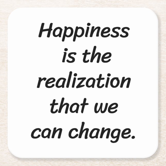 Vi kan ändra Papper Underlägg Kvadrat (Framsidan)