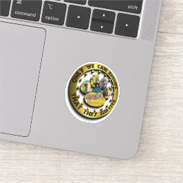 Vi kan bara lägga märke till skräpsamling i vildli klistermärken