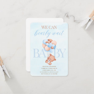 Vi kan barley Wait Baby Shower inbjudan
