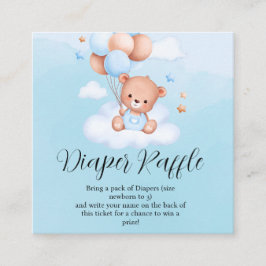 Vi kan Barly Wait Boy Diaper Raffle Tilläggskort