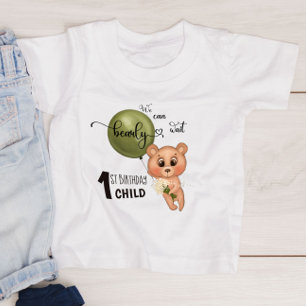 Vi kan bearly (Barely) vänta 1:a födelsedag T Shirt