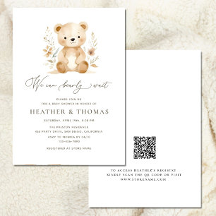 Vi kan boho Baby Shower för QR-Neutralt Inbjudningar