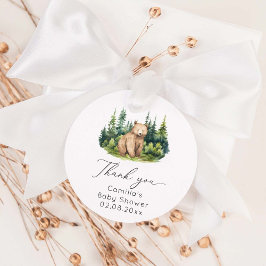 Vi kan boho Bear Baby Shower Gåvor Etiketter