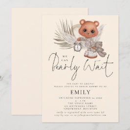 Vi kan boho Chic Baby Shower Inbjudningar