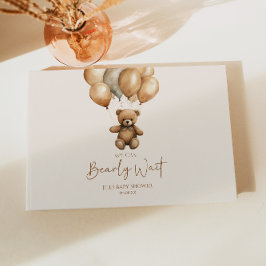 Vi kan boho Nalle Baby Shower Gästböcker