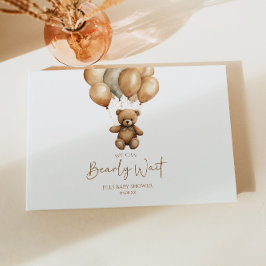 Vi kan boho Nalle Baby Shower Gästböcker