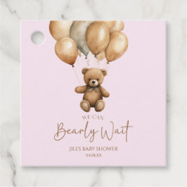 Vi kan boho Nalle Baby Shower Gåvor Etiketter