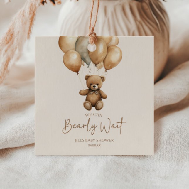 Vi kan boho Nalle Baby Shower Gåvor Etiketter (Skapare uppladdad)