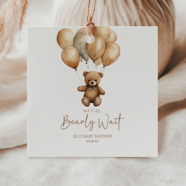Vi kan boho Nalle Baby Shower Gåvor Etiketter (Skapare uppladdad)