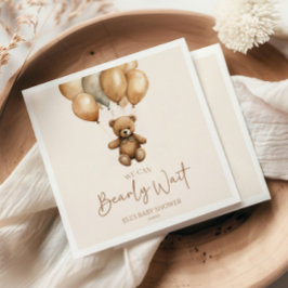 Vi kan boho Nalle Baby Shower Pappersservett