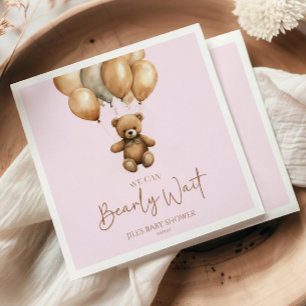 Vi kan boho Nalle Baby Shower Pappersservett
