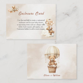 Vi kan boho Neutral Baby Shower Tilläggskort