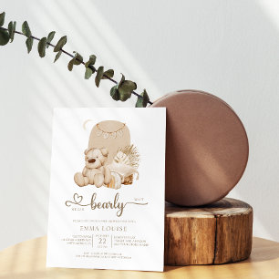 Vi kan boho Neutralt Baby Shower Inbjudningar