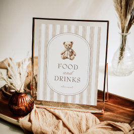 Vi kan boka vänteskylt för babyskor Mat & Drinks Poster