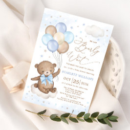 Vi kan bolla Balloon Boy Shower Inbjudningar