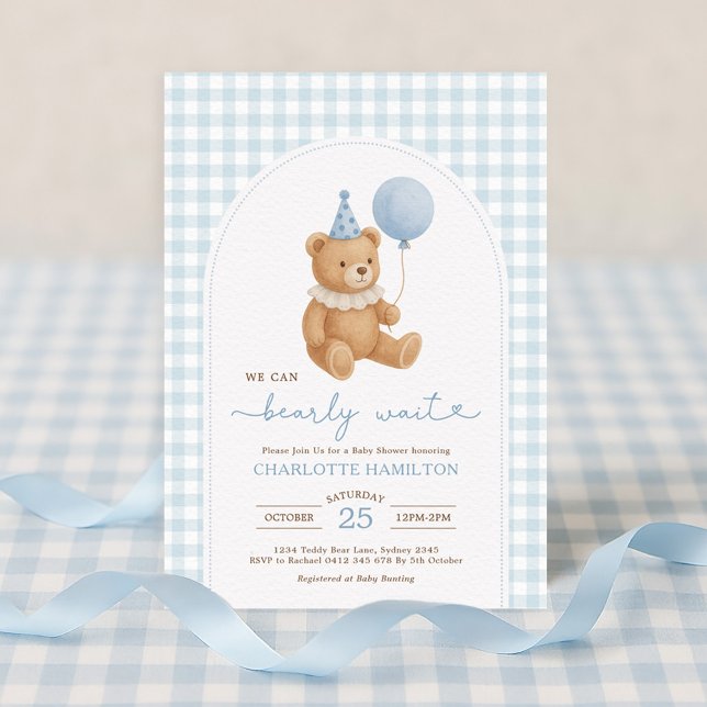 Vi kan bolla Balloon Boy Shower Inbjudningar (Skapare uppladdad)