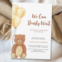 Vi kan bolla Nalle Ballon Baby Shower