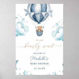 Vi kan bota att babyduschen välkomnas poster
