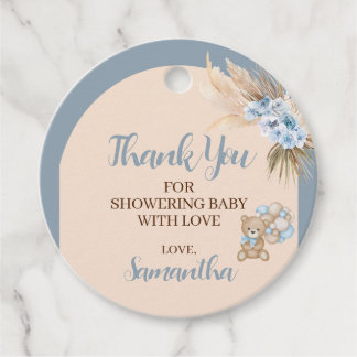 Vi kan bota Baby Shower RoundFavor-Märkre Gåvor Etiketter