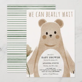 Vi kan bota Boho Baby Shower Inbjudningar