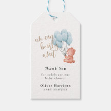 Vi kan bota den blå babyskaren med blå ballong