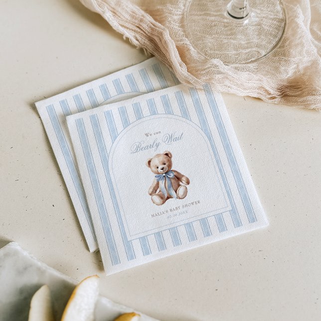 Vi kan bota Eleganten Baby Shower Pappersservett (Skapare uppladdad)