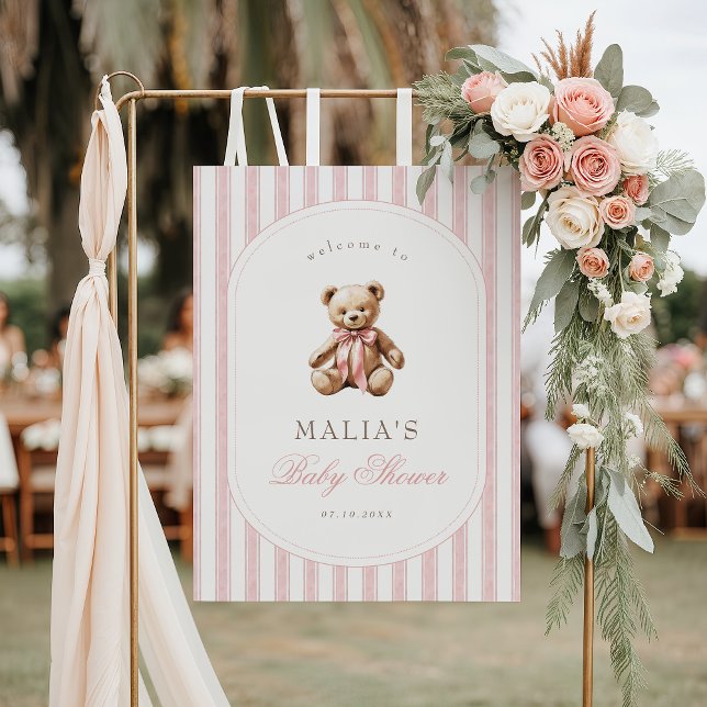 Vi kan bota Eleganten Baby Shower Välkommen Poster (Skapare uppladdad)