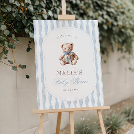 Vi kan bota Eleganten Baby Shower Välkommen Poster