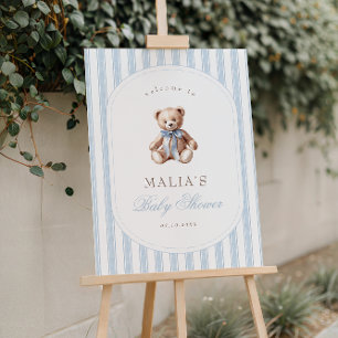 Vi kan bota Eleganten Baby Shower Välkommen Poster