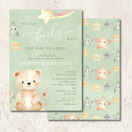 Vi kan bota Grönten Baby Shower Inbjudningar