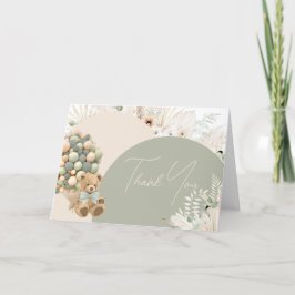 Vi kan bota Grönten Baby Shower Tack Kort