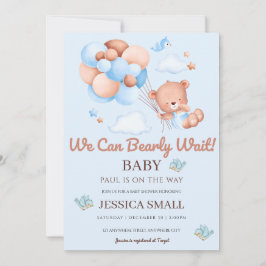 Vi kan bota inbjudan till Blue Baby Shower