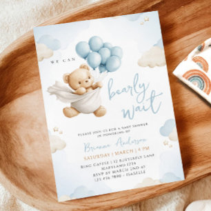 Vi kan bota inbjudan till Blue Baby Shower