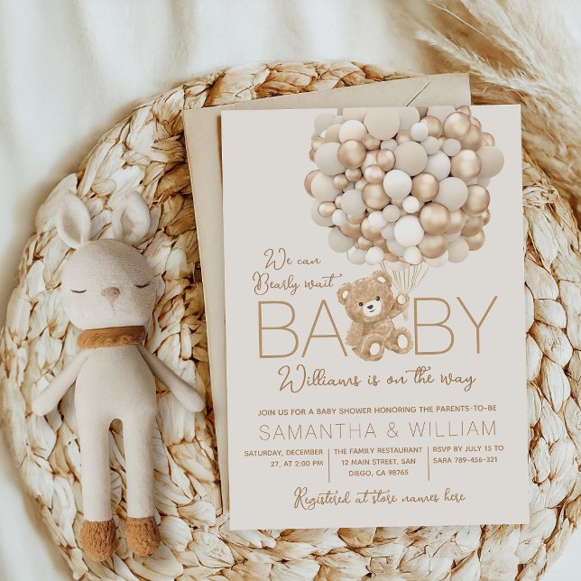 Vi kan bota könsuppehållande babyskor inbjudningar (Skapare uppladdad)