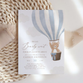 Vi kan bota Luftballongen Baby Shower Inbjudningar