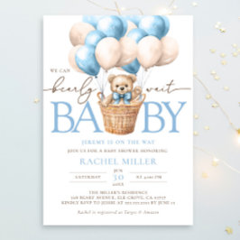 Vi kan bota Luftballongen Baby Shower Inbjudningar