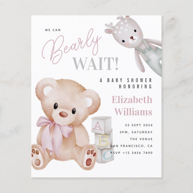 Vi kan bota Nallen Baby Shower (Framsida)