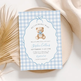 Vi kan bota Nallen Baby Shower för Elegant Inbjudningar