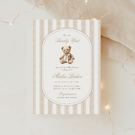 Vi kan bota Nallen Baby Shower för Elegant Inbjudningar