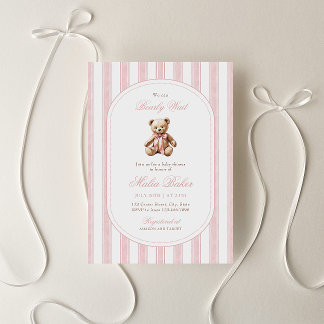 Vi kan bota Nallen Baby Shower för Elegant Inbjudningar